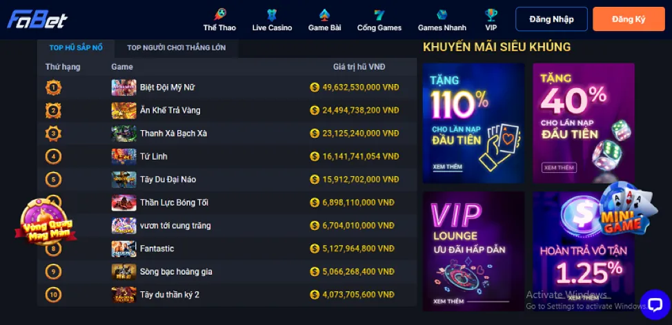 Trò chơi Live Casino go89 vip